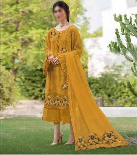 3pc Chicken Kari embroidery collection